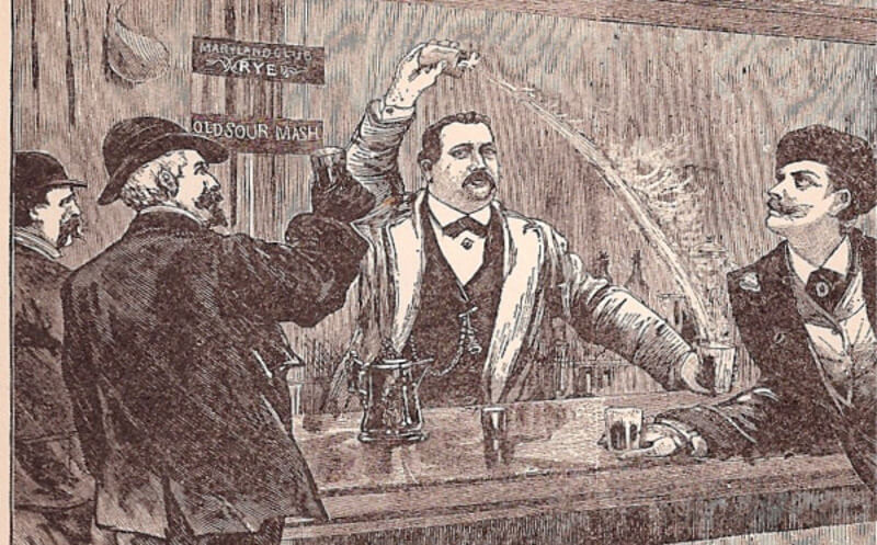 history of flair bartending